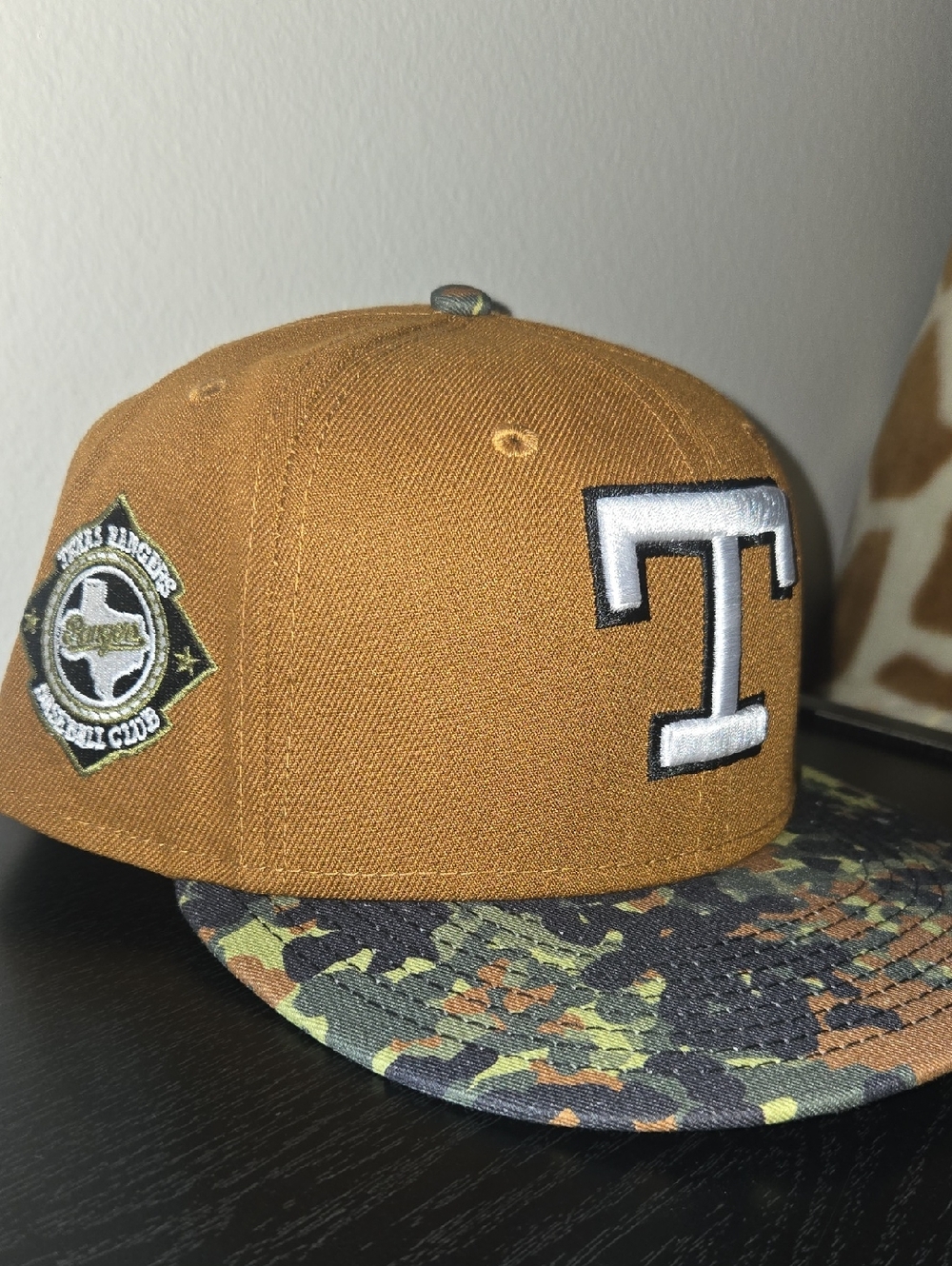 Hat Club Texas Rangers Heritage Logo Patch New Era 59Fifty Fitted Hat 7 3/8